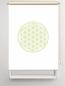 Preview: Rollo Blume des Lebens apfel blanco   - Sichtschutz Extartiqe